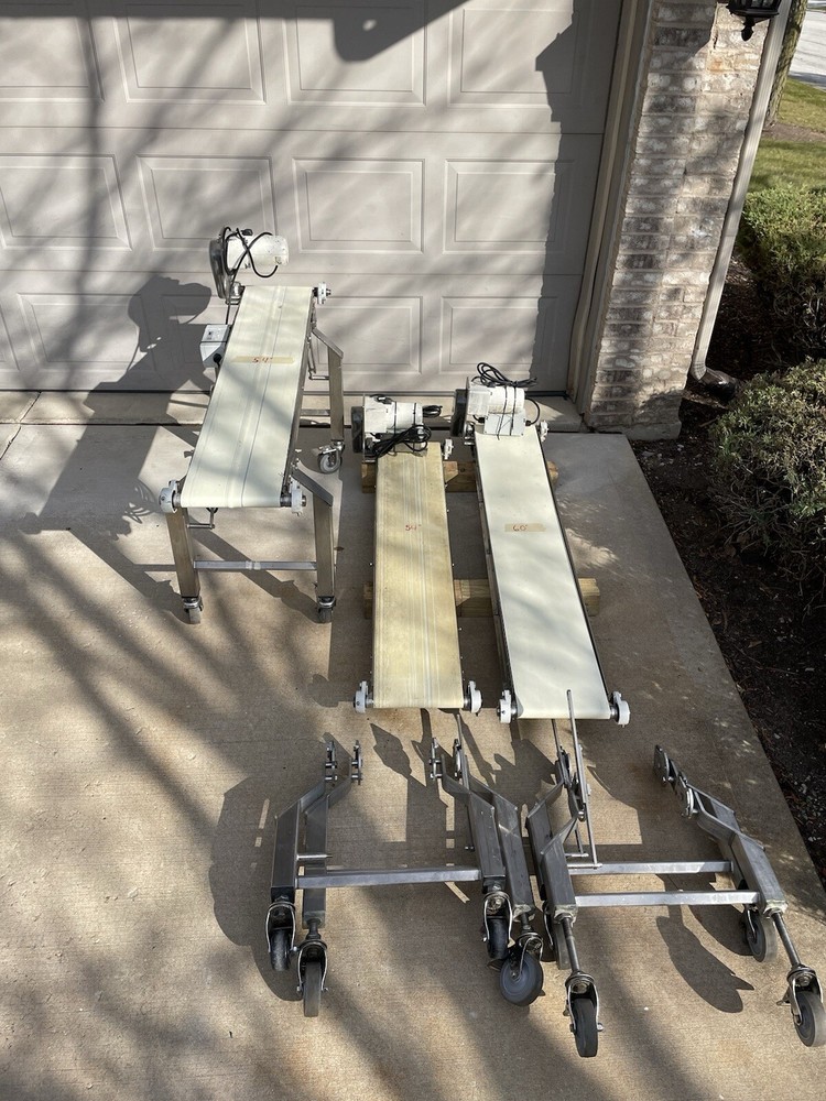3 Dorner Adjustable Stainless Steel Conveyors