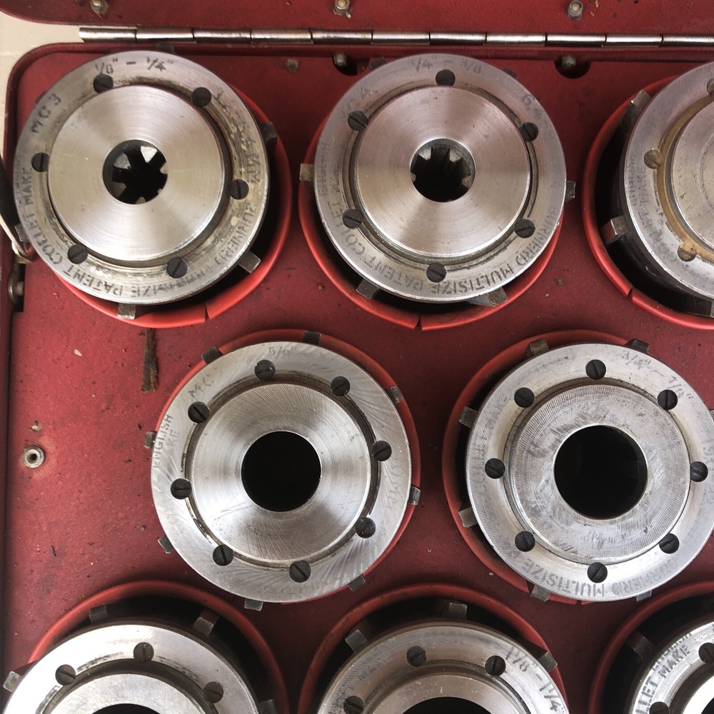 Burnerd Multi Size Collets 1/8” to 1-1/2” MC3 to MC13 ( Missing 7/8”-1” MC9)