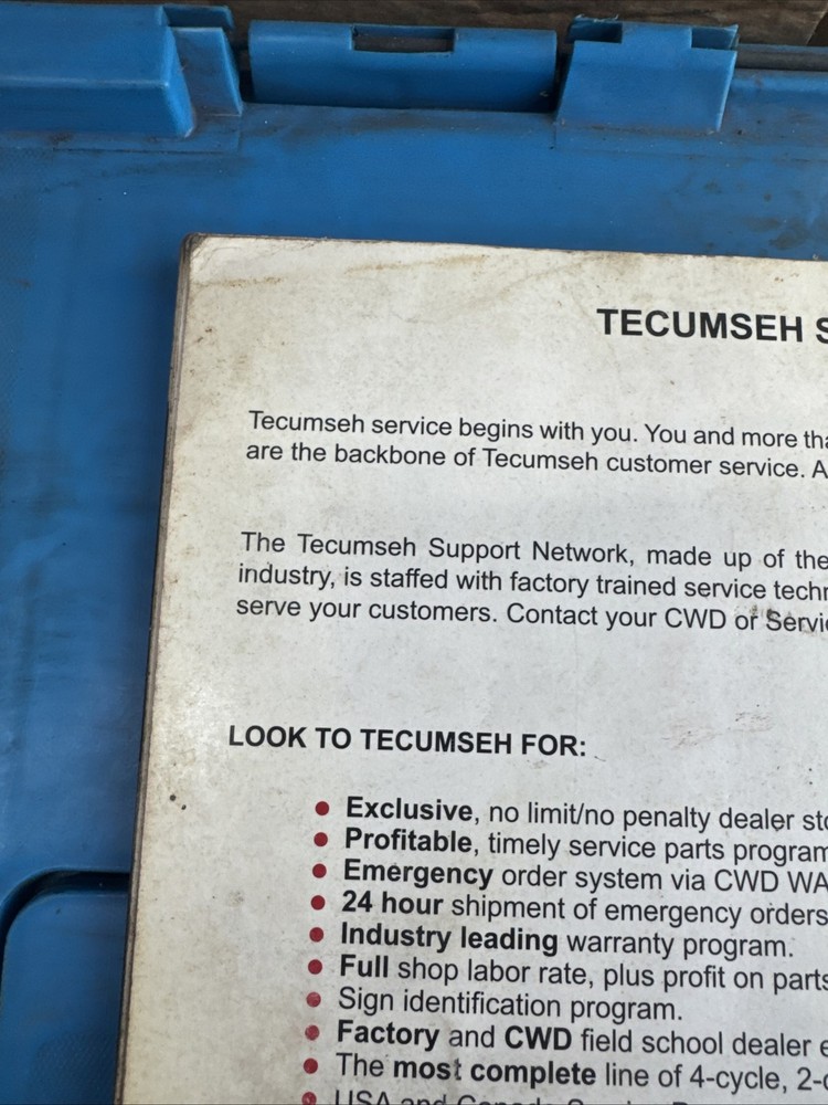 2004 Tecumseh Price List Catalog
