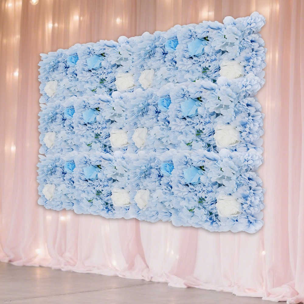 Artificial Flower Wall Panels, Artificial Flower Wall Backdrop, 12PCS Panels