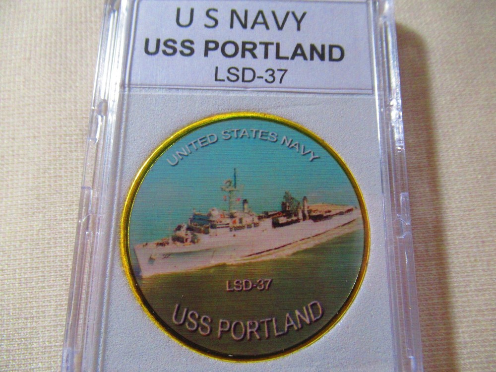 US NAVY - USS PORTLAND (LSD-37) Challenge Coin
