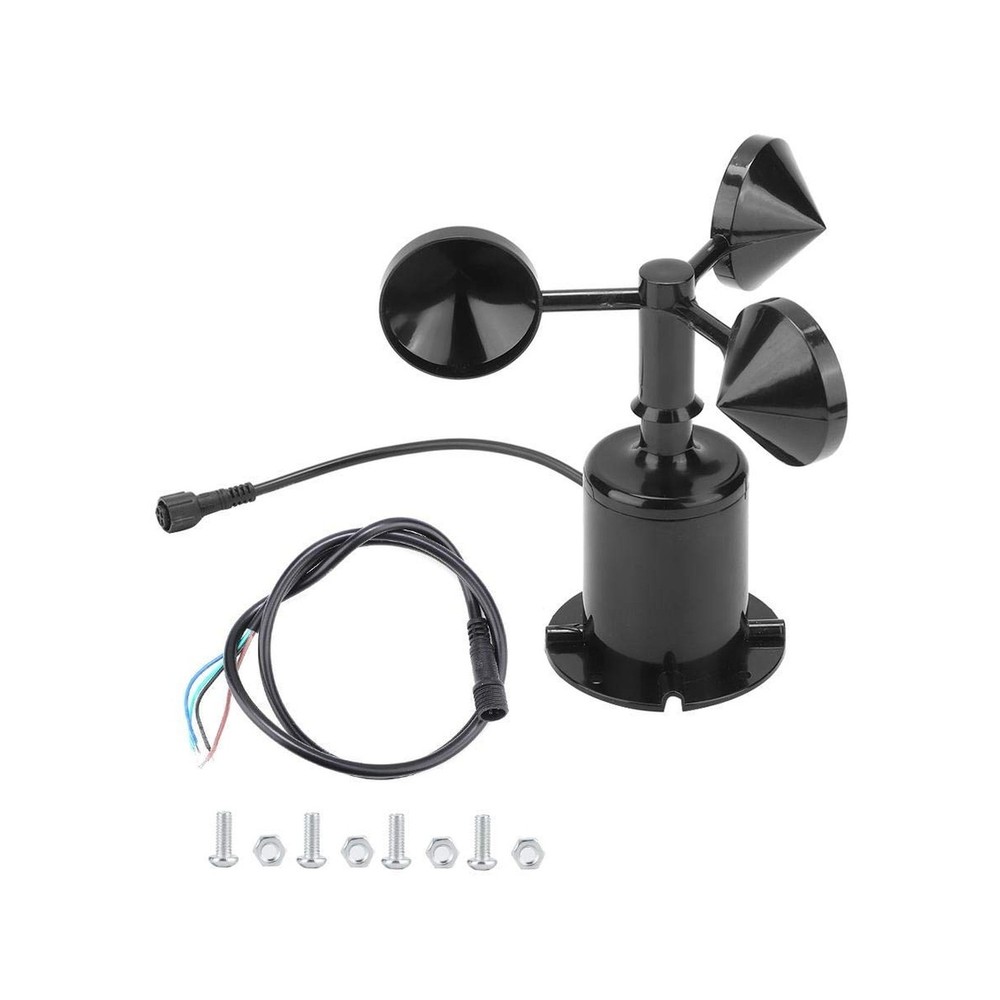 Wind Sensor 0-70m/s Environment Signal Output Pulse Type Three Cups Wind Spee...