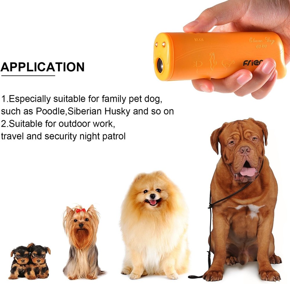 Dog Trainer Ultrasonic Device Bark Control Stop Noise Handheld Tool