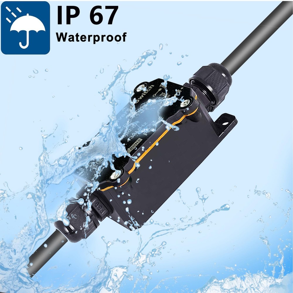 Forward and Reverse Remote Switch,DC 12V to 48V 8A Waterproof 12-48V