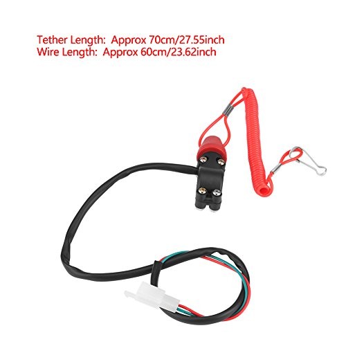 Engine Stop Switch, 22mm 7/8" Motorcycle Boat Safety Kill Stop Switch