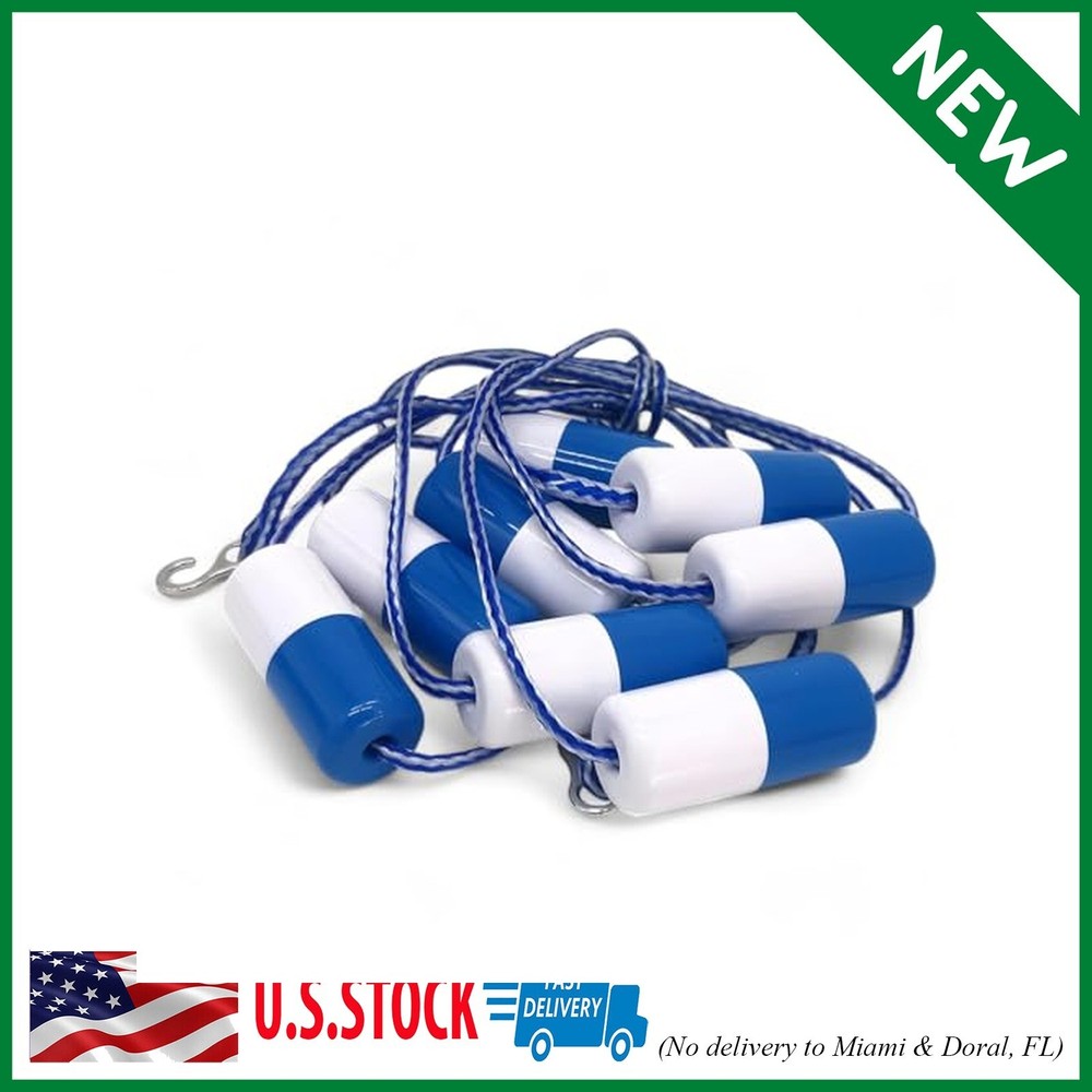 Fibropool Pre-Assembled Safety Rope & Float Adjustable 20" Pool Size White white