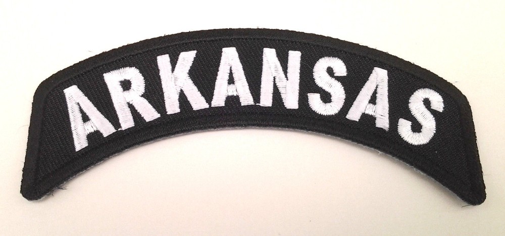 ARKANSAS (4") US State Biker Rocker Patch P1431 E