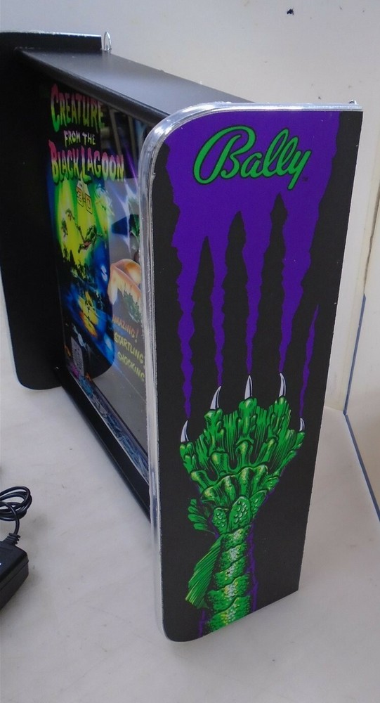 Bally Creature from the Black Lagoon Pinball Head LED Display light box