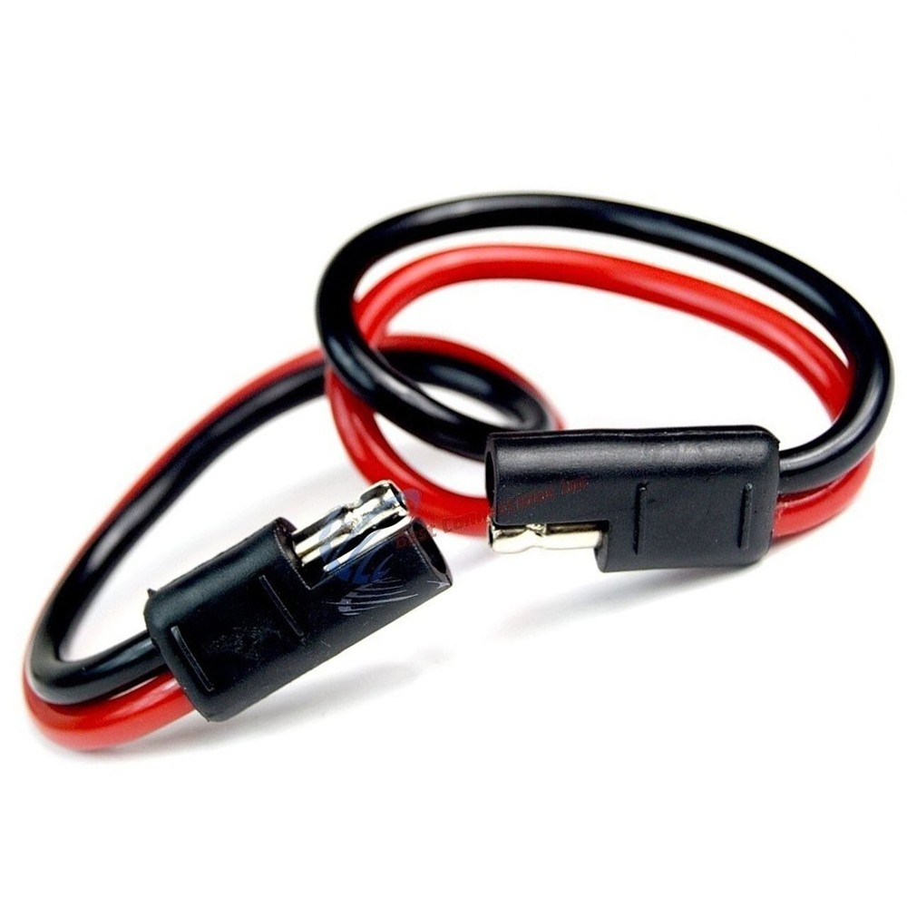 10 Pack 12 Gauge 12" Quick Disconnect Polarized Inline Power Cable Wire Harness