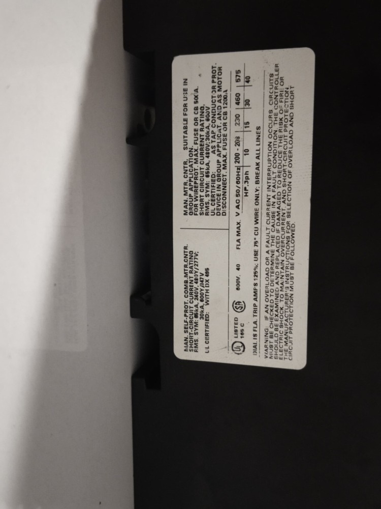ABB MS495 MOTOR STARTER RANGE(28.40A) FREE SHIPPING