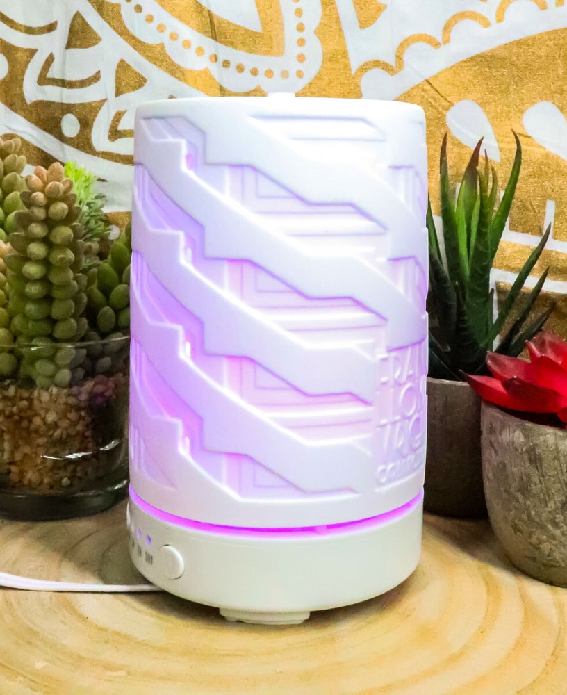 Ebros Frank Lloyd Wright Imperial Hotel Porcelain Essential Oil Diffuser W/ LED