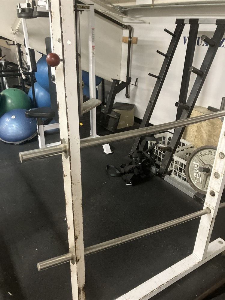 King Squat Rack Free Standing Amazing Rare Solid Steel And Chrome Solid Easily