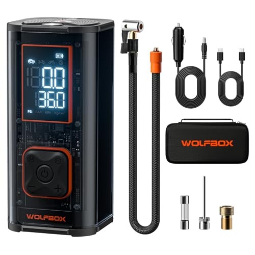 150PSI Heavy Duty Tire Inflator Portable Air Compressor,Double- cylinder