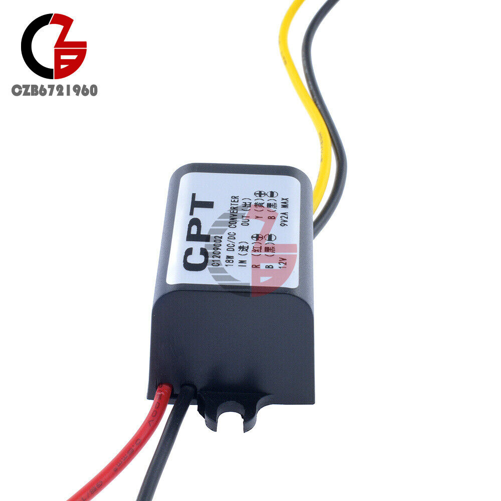 DC-DC 12V to 5V Mini/Micro/A type USB Dual Converter Step Down Power Module New