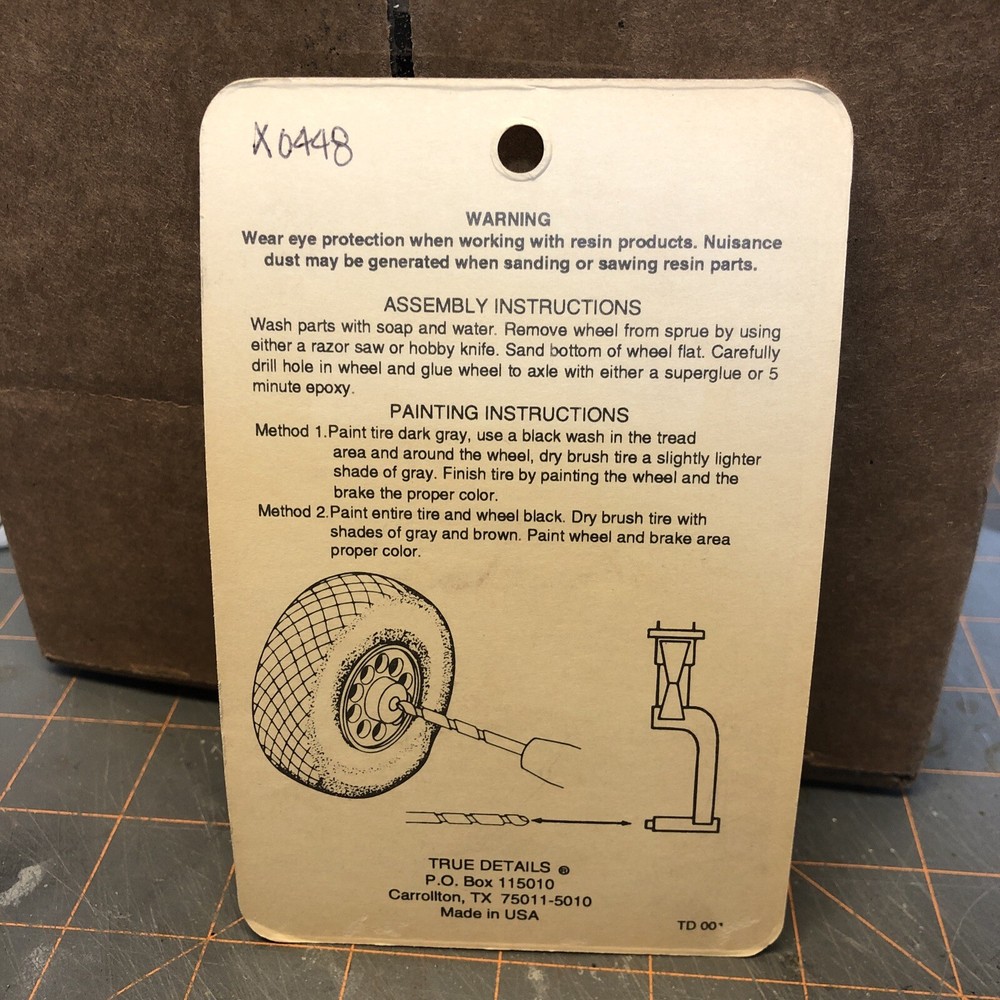 1/48 True Details 48100 SR-71 Wheel Set