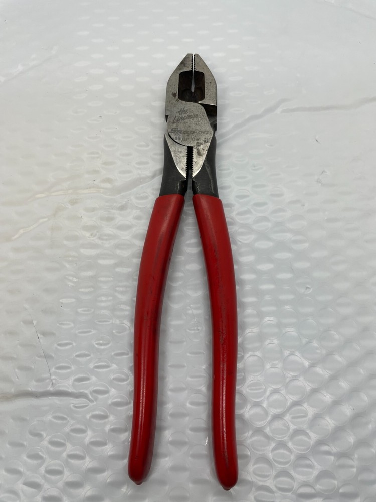 SNAP-ON TOOLS 57HLP RED HANDLE LINEMAN PLIERS USA