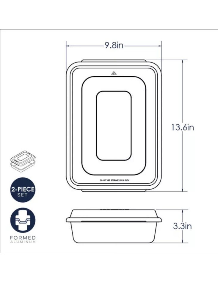 Nordic Ware Naturals® 9" x 13" Rectangular Cake Pan with Storage Lid