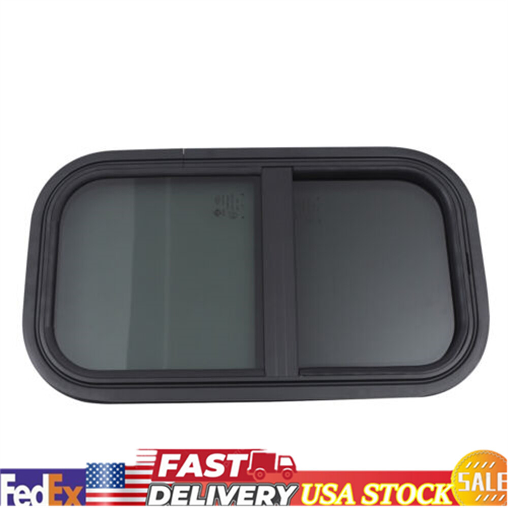 RV Camper Window Teardrop Vertical Trailer Sliding Window 12''x22''+Accessories