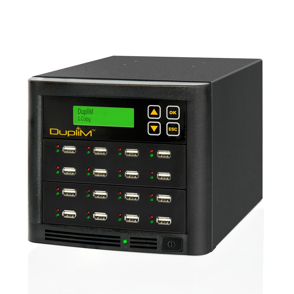DupliM 1:15 USB HDD Copy Tower Stand-Alone Flash Drive and USB HDD Duplicator
