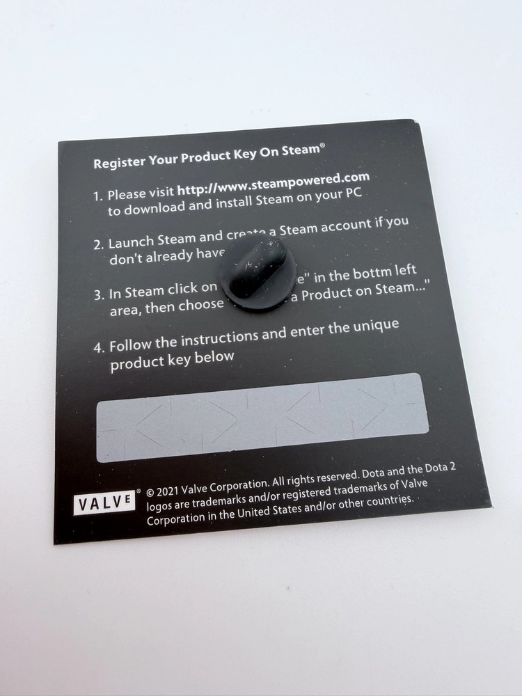 DOTA 2 2021 TI10 Attendee Pin with Code