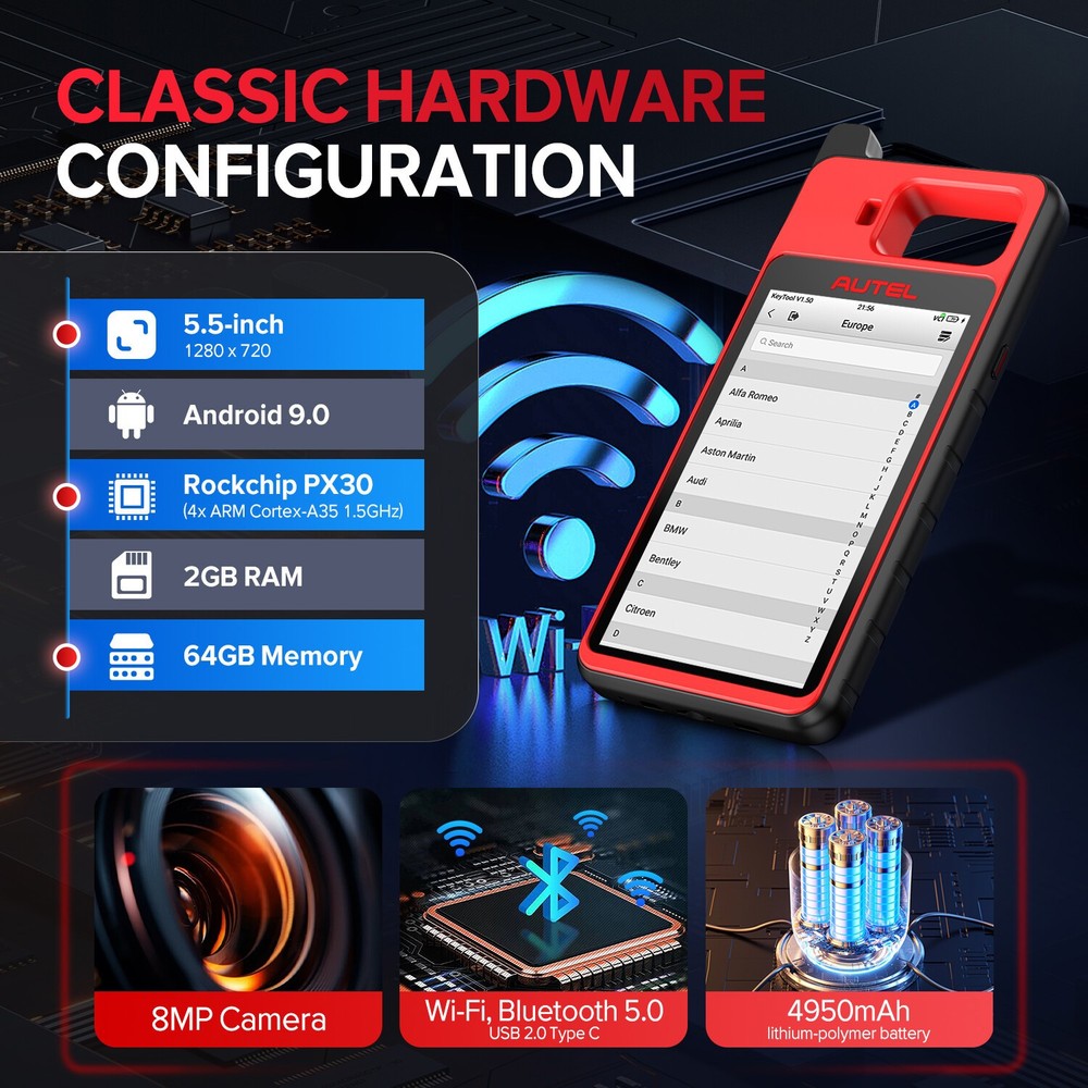Autel MaxiIM KM100X KM100 IMMO Key Programming Diagnostic Scanner Tool Auto VIN
