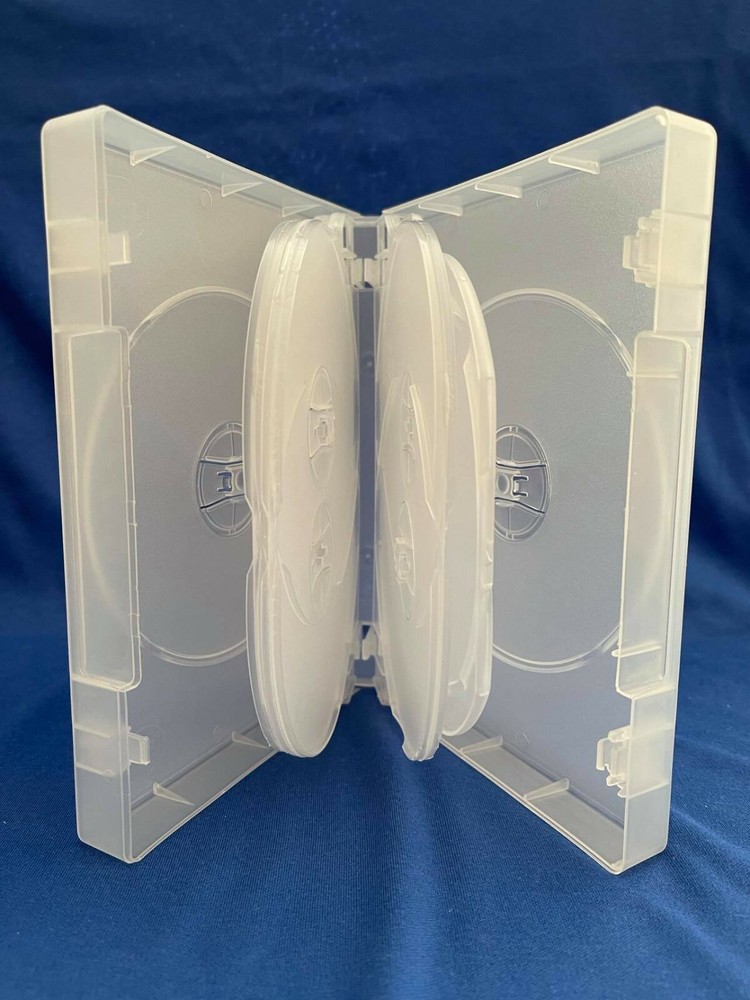 DVD CASE 9 DISC - FROSTED - 38MM FATBOX - QUANTITY 2 ONLY