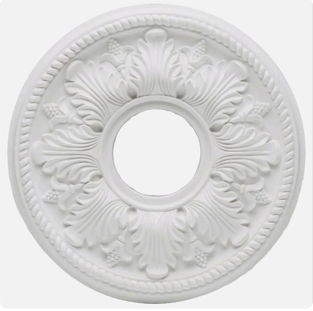 Hampton Bay Bellezza 14" Ceiling Medallion - White