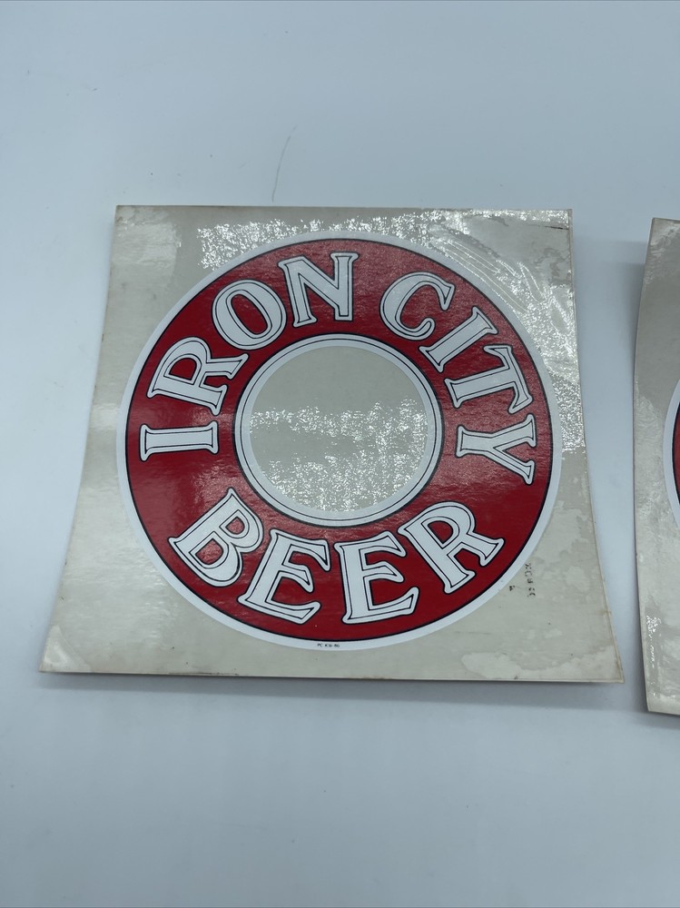 Vintage IRON CITY Brewing STICKER - PC ICB-86