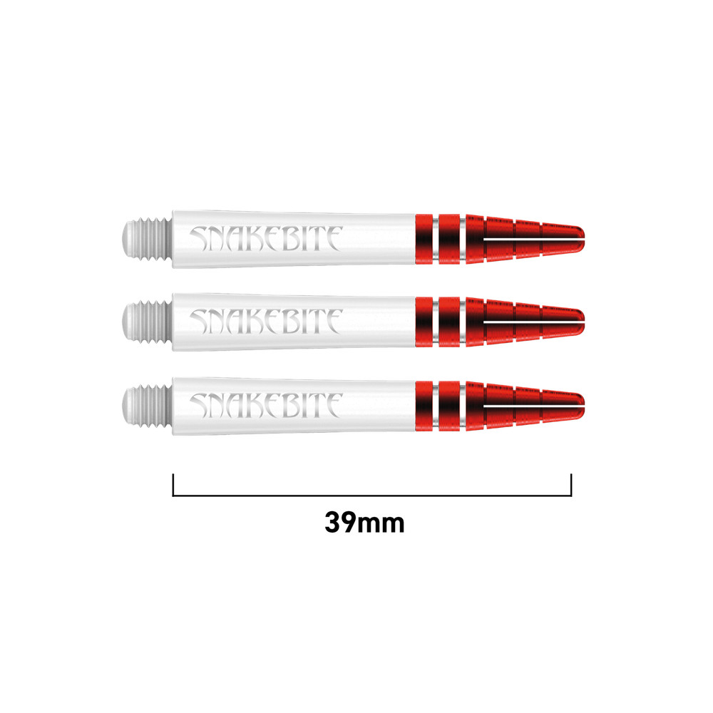 Red Dragon Peter Wright Snakebite Logo Nitro Ionic Intermediate Dart Shafts