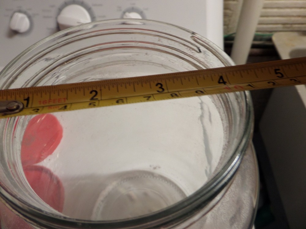 Solid Lid once used. For One Gallon Wide Mouth Glass Jar