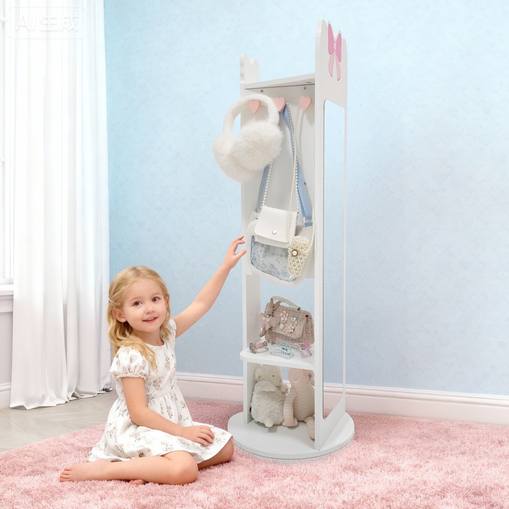 White, bow-patterned, MDF (medium-density fiberboard) painted finish,