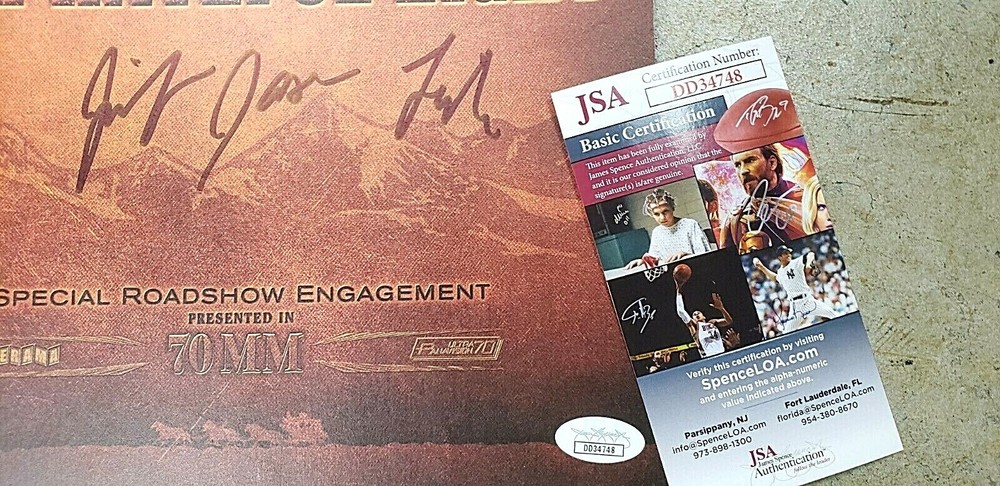 Jennifer Jason Leigh Signed Hateful Eight Roadshow Program Autographed JSA Auth