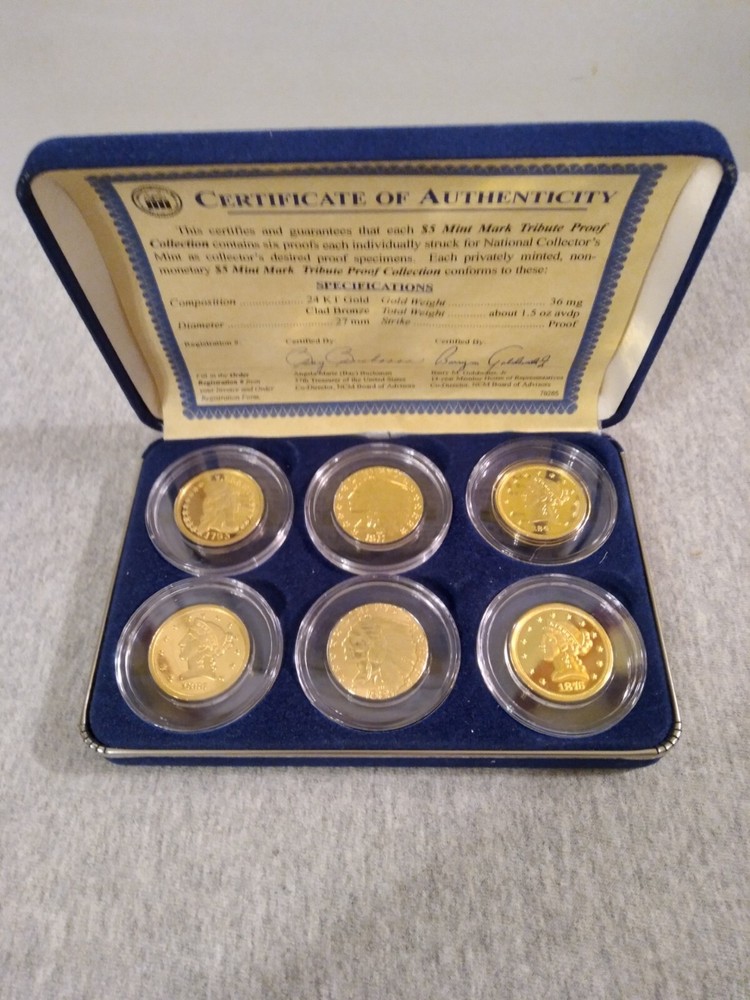 $5 MINT MARK TRIBUTE PROOF COLLECTION