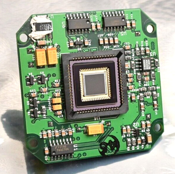 AccuSentry Machine Vision CCD Camera Sensor & Driver Board Assembly Gold/Ceramic