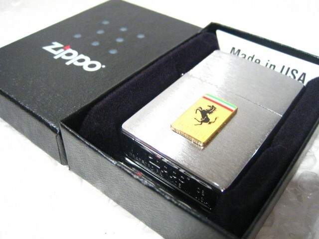 New Zippo Lighter FERRARI Automobile Emblem with Case