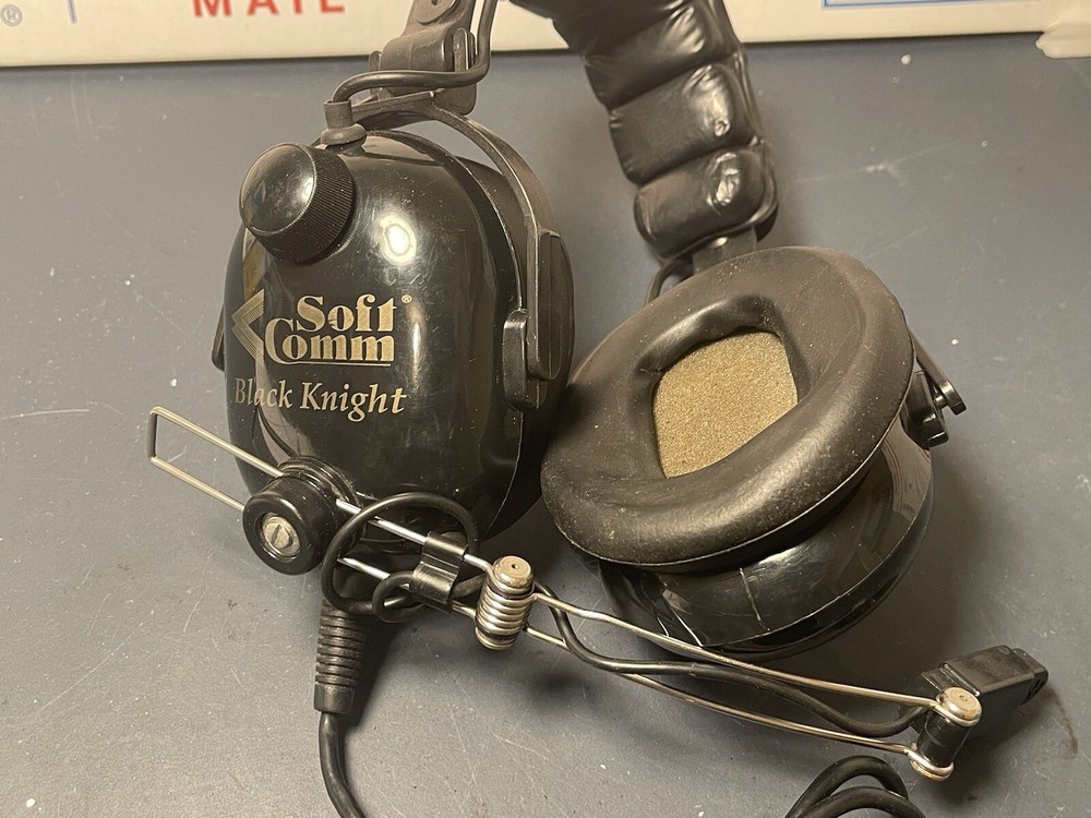 Soft Comm Black Knight Aviation Headset C-50
