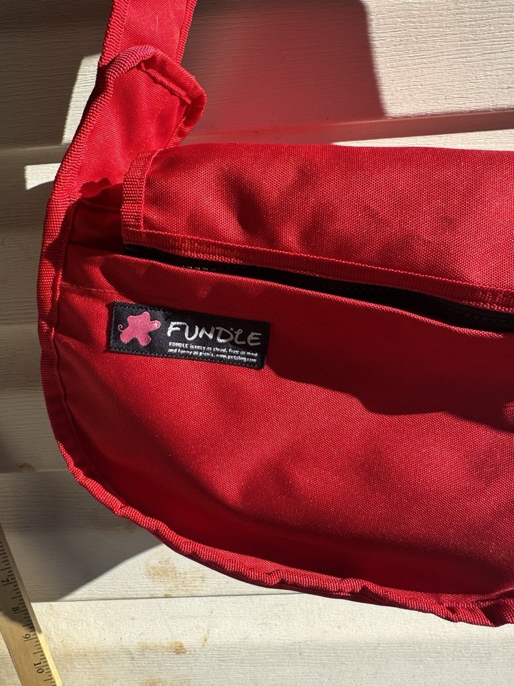 Fundle Pet Sling Bag Carrier RED Size Small