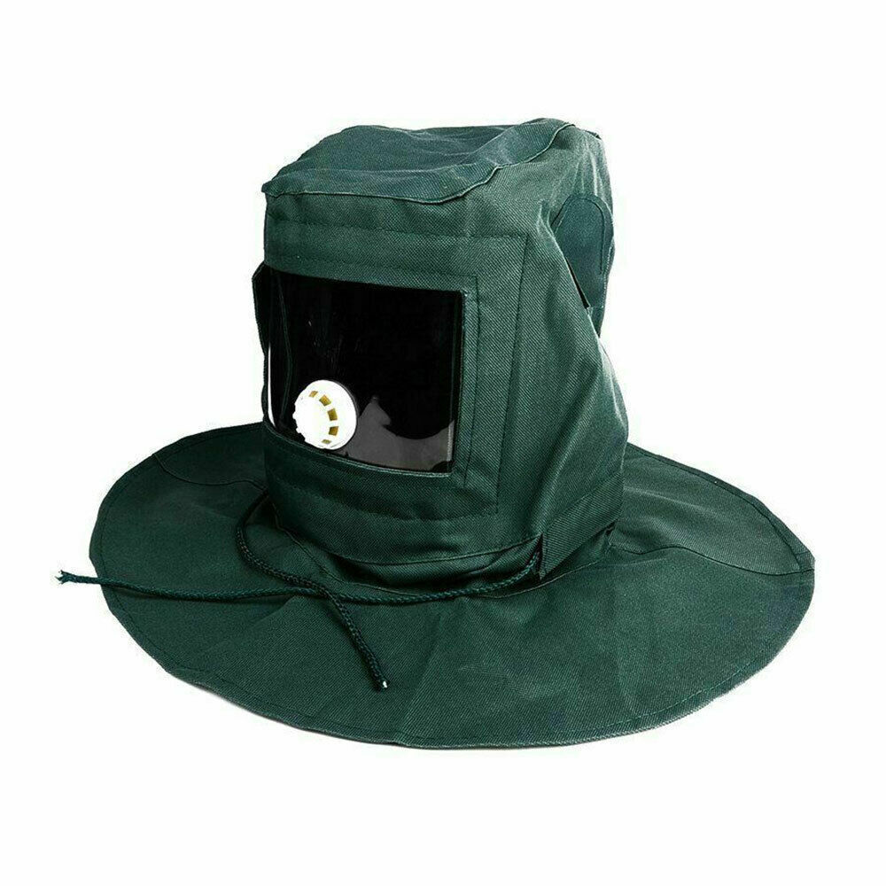 Sand Blasting Tool Anti-wind Dustproof Hood Caps Protective Face Shield US
