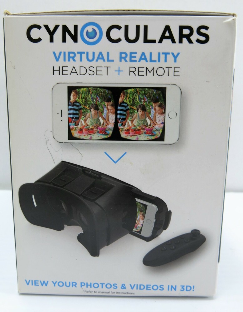 Cynoculars 3D Virtual Reality Headset Wireless Gaming Remote Compatible