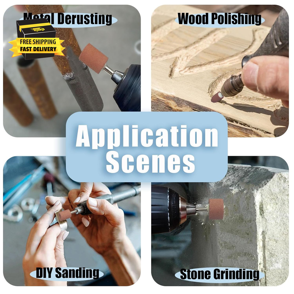 30Pcs Sanding Bits for Dremel Rotary Tool Grinding Stones Sanding Drill Bits wit