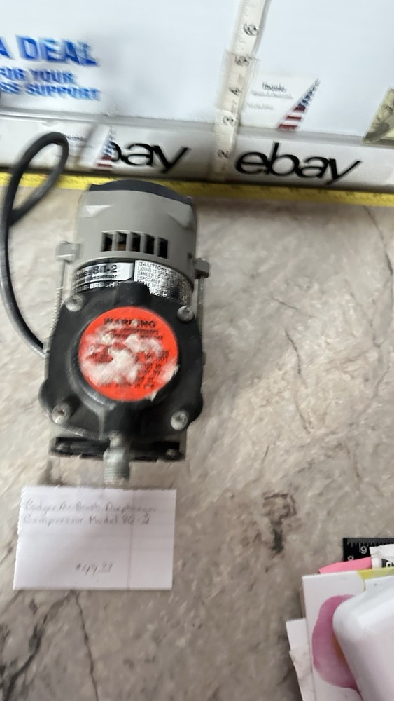 Badger Whirlwind Airbrush Compressor MODEL 80-2 DIAPHRAGM COMPRESSOR