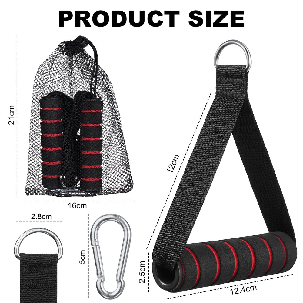 flintronic Exercise Handle, Resistance Bands Replacement Handle Black