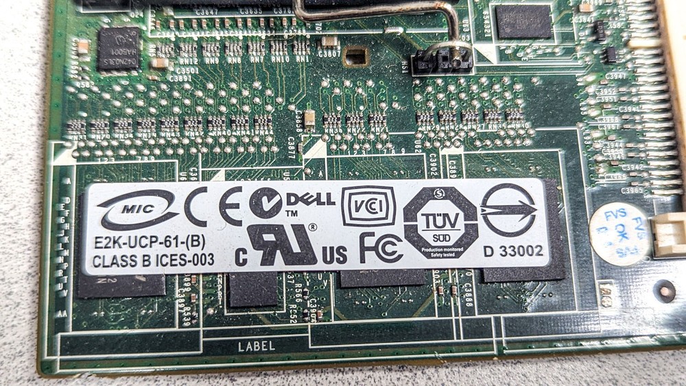 Dell Perc 6/i PowerEdge Server Integrated Raid Controller Card