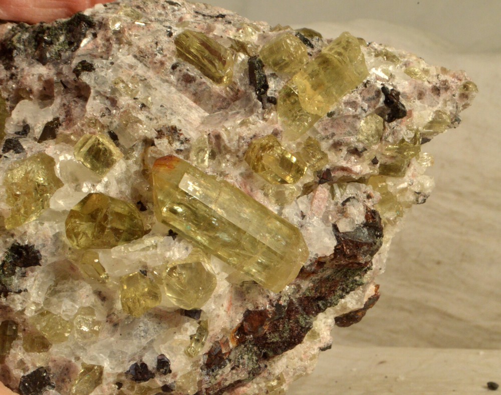 #5590 Apatite-Durango, Mexico-Gem Quality-Loaded with Gemmy Crystals