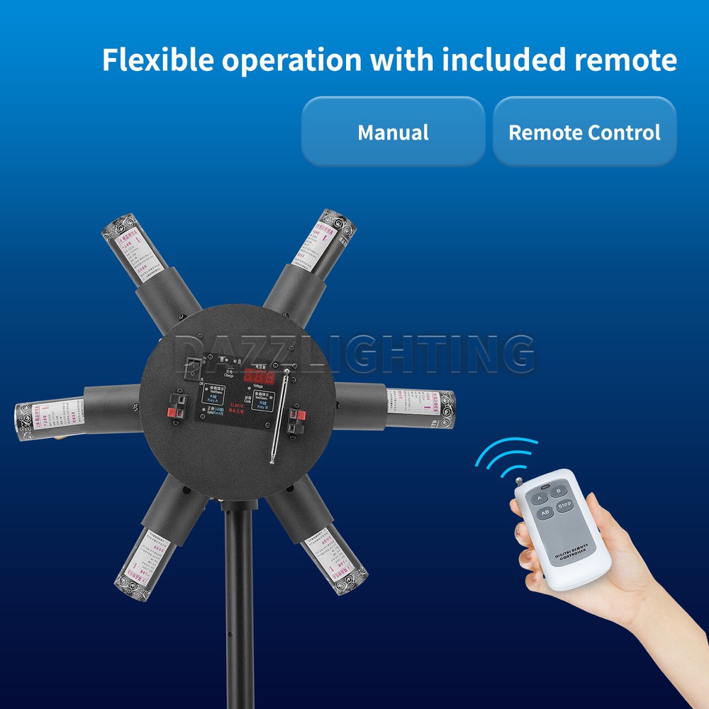 Rotation Cold Spark Firework Machine Sparkler Effect with Stand Wedding Stage