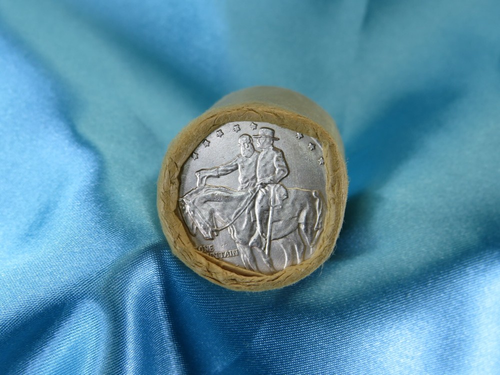 $10 ROLL HALF DOLLAR ROLL STONE MOUNTAIN END / COLUMBUS END BIN HF22