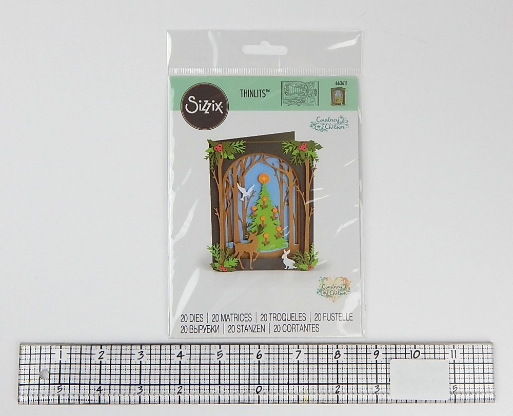 CRAFTERS! Sizzix Thinlits CHRISTMAS SHADOW BOX Set of Dies