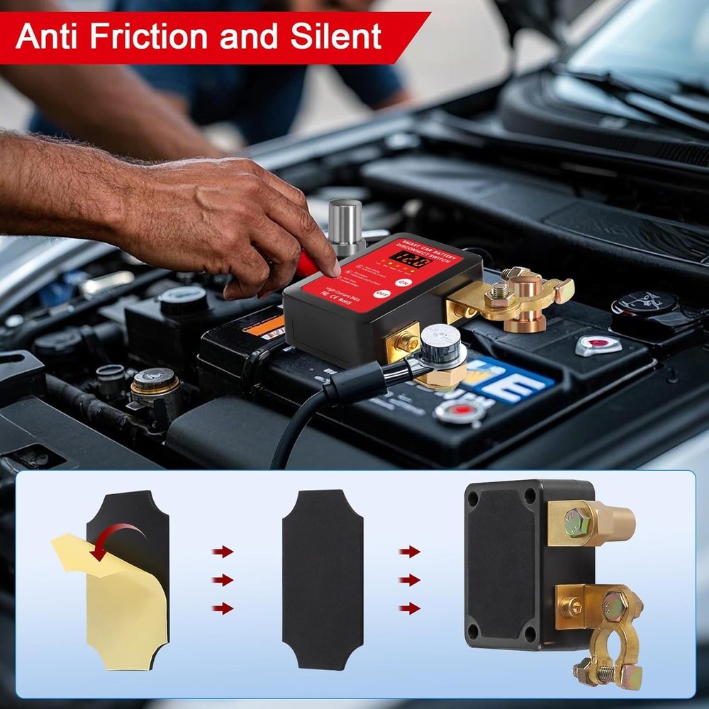 12V 240A Remote Control Battery Kill Switch for Car - Smart Battery Disconnec...