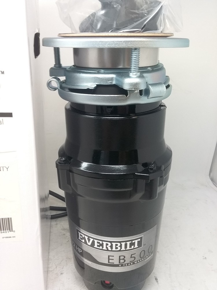 Everbilt EB500 Standard 1/2HP Garbage Disposal ( New)