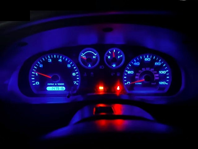 LED Gauge Cluster & Climate Controls Back Lighting Kit for 2004-2011 Ford Ranger